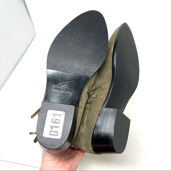 New Toral Revolve olive green suede boots size 37 - Picture 4 of 8